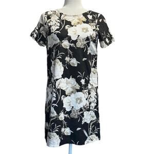 Stüssy Black & White Floral Rayon Dress Size S